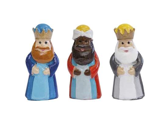 reyes porcelana decorados 3,5 cm